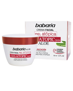Babaria Aloe Vera Gezichtscrème Atopische Huid 0% 50ml