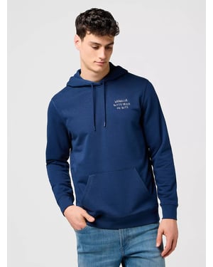 Wrangler - EMBROIDERY HOODIE NAVY