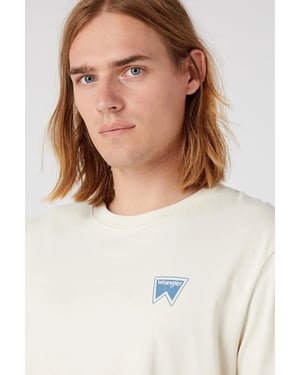 Wrangler - GRAPHIC TEE TURTLEDOVE