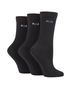 3-Pack Dames Effen Katoenen Sokken - Zacht Ademend Dagelijks Comfortabel Fit