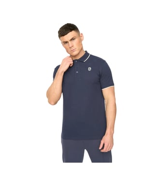 Crosshatch Heren Crufton Pol shirt (Marineblauw)