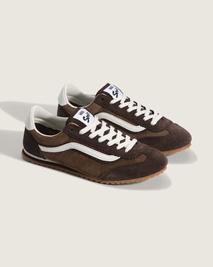 Vans Super Lowpro Suède Dames Bruine Sneakers