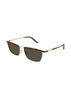 Saint Laurent Zonnebril Goud/Grijs