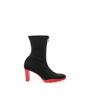 Alexander McQueen Zwarte Neopreen Enkelboots
