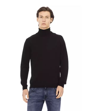 Baldinini Trend Zwarte Fabric Men's Trui Col