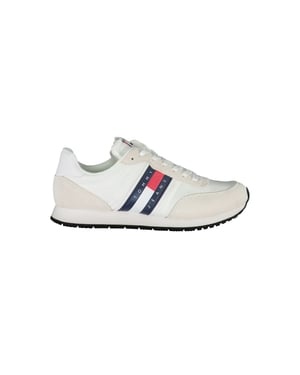 Tommy Hilfiger Witte Beige Polyester Heren Sneakers