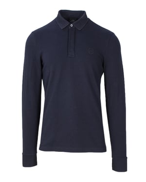 Armani Exchange Blauwe Katoenen Poloshirt