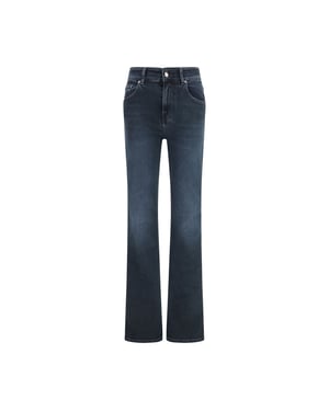 Haikure Blauwe Katoenen Uitlopende Jeans
