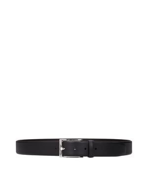 Testoni Zwart Leren Regular Riem