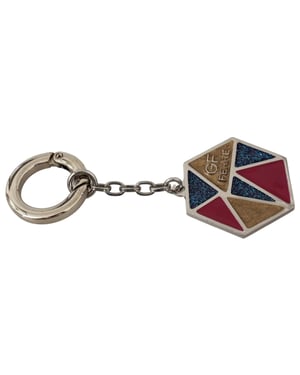 Ferre Blauwe Metalen Sleutelhanger