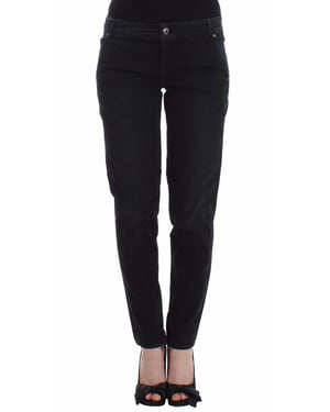Ermanno Scervino Blauwe Slim Jeans Denim Broek Skinny Pijp Recht