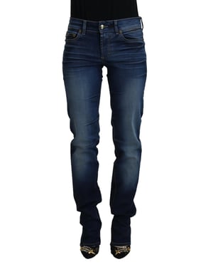 Just Cavalli Blauwe Katoenen Casual Denim Jeans voor Dames