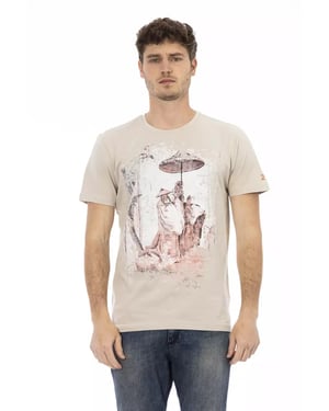 Trussardi Action Beige Katoenen Heren T-shirt