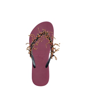 Bahia Zalm Flip Flop robijnrood