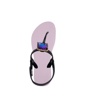 Selena Diamond Blue Flip Flop Violet