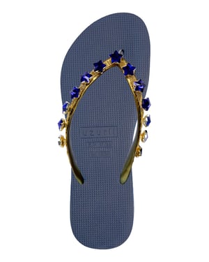 Little Blue Star Flip Flop Marineblauw