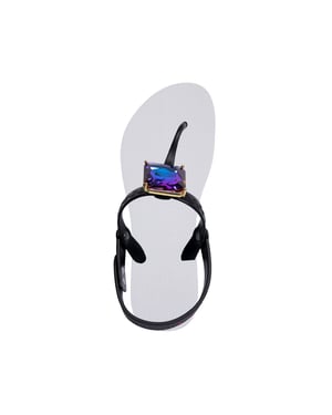 Selena Diamond Blue Flip Flop wit