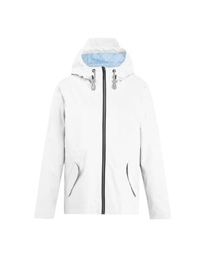 Regatta Dames/Dames Bayletta Grid Distress Waterdichte Jas (Wit)