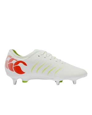 Canterbury Heren Phoenix 2.0 Team Soft Ground Voetbalschoenen (Wit/oranje)