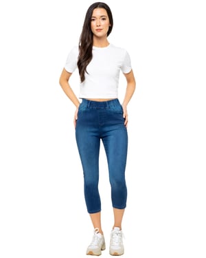Enzo | Dames Gecropte Jeans