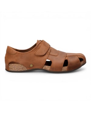 Panama Jack Fletcher Basics C5 Heren Bark Bruine Leren Sandals