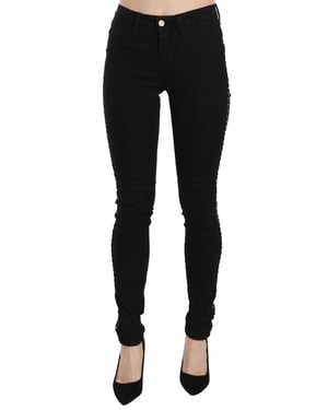 Slimme Jeans met Zijkanten Versieringen
