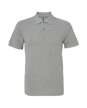 Asquith & Fox Heren Heather Classic Polo Shirt (Heather Grijs)