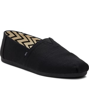 TOMS Alpargata Classic Katoenen Zwarte Espadrilles Voor Mannen