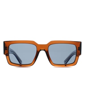 Prada PRB17S 25F70B chocolade donkergrijze zonnebril