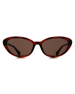 Ralph by Ralph Lauren RA5338U 614913 glanzende donker havana bruine zonnebril
