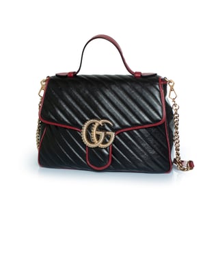 Gucci Marmont handtas in zwart