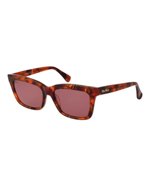 Max Mara Bruine Plastic Zonnebril