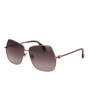 Max Mara Bronzen Metalen Zonnebril