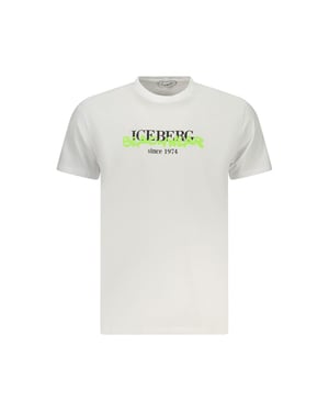 Iceberg Neon Katoenen T-Shirt voor Mannen