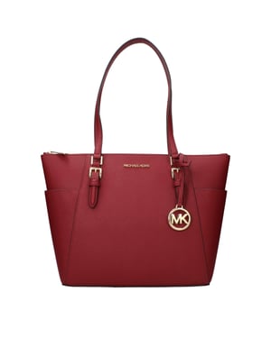 Michael Kors Rode Leren Schoudertas