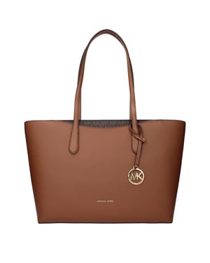 Michael Kors Bruine Leren Schoudertas