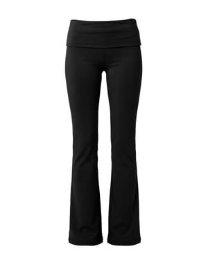 Fold Over Pants ZWART