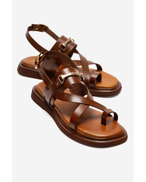 Fabiana Leren Teenslippers