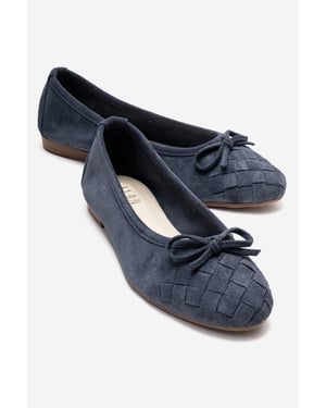 Nopos Leren Cap Toe Ballerina