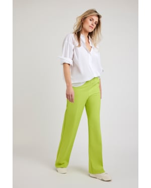 Corel Broek Lilly Wide Pants  Groen