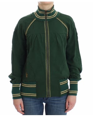 John Galliano Groene Neppitsshirt Trui Jas