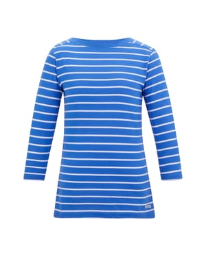 Regatta Dames/Dames Baylette II Gestreept T-shirt (Sonisch blauw/wit)