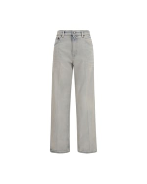 Haikure Blauwe Katoenen Relaxed Fit Jeans