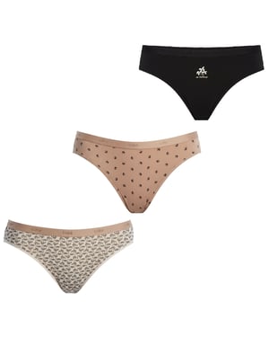 Pak-3 Stretch Katoenen Strings D4C17 voor Vrouwen
