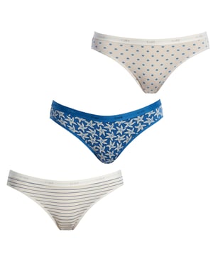 Pack-3 Stretch Katoenen Slipjes D4C17 voor Vrouwen