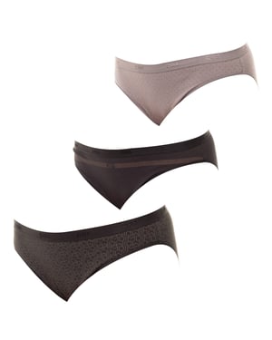 Pack-3 Stretch Katoenen Slipjes D4C17 voor Dames
