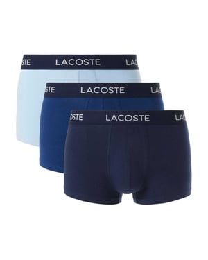 Lacoste Katoenen stretch boxershorts heren (3-pack) (Lichtblauw/blauw/navy)