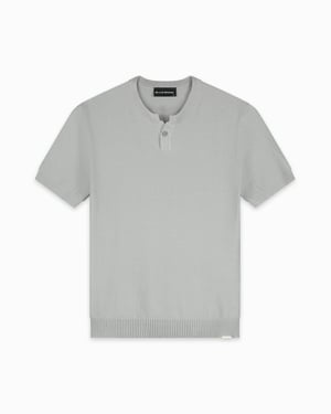 Black Bananas Waffle Knit Henley,