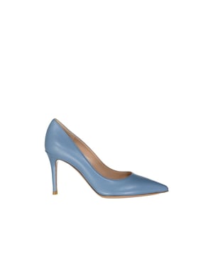 Gianvito Rossi Blauwe Leren Hakken