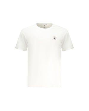 Converse Witte Katoenen T-Shirt voor Mannen